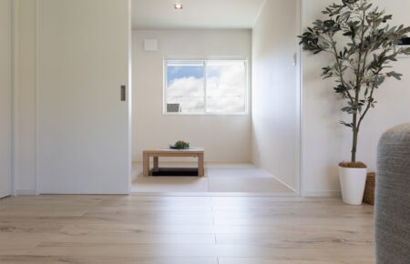 掘りごたつ付きの和室。ゆったりくつろげる空間に。